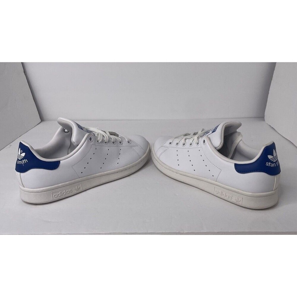 Adidas‎ Stan Smith Men's Tennis Shoes - Size 6 White Blue S74778 Sneakers - Picture 4 of 6